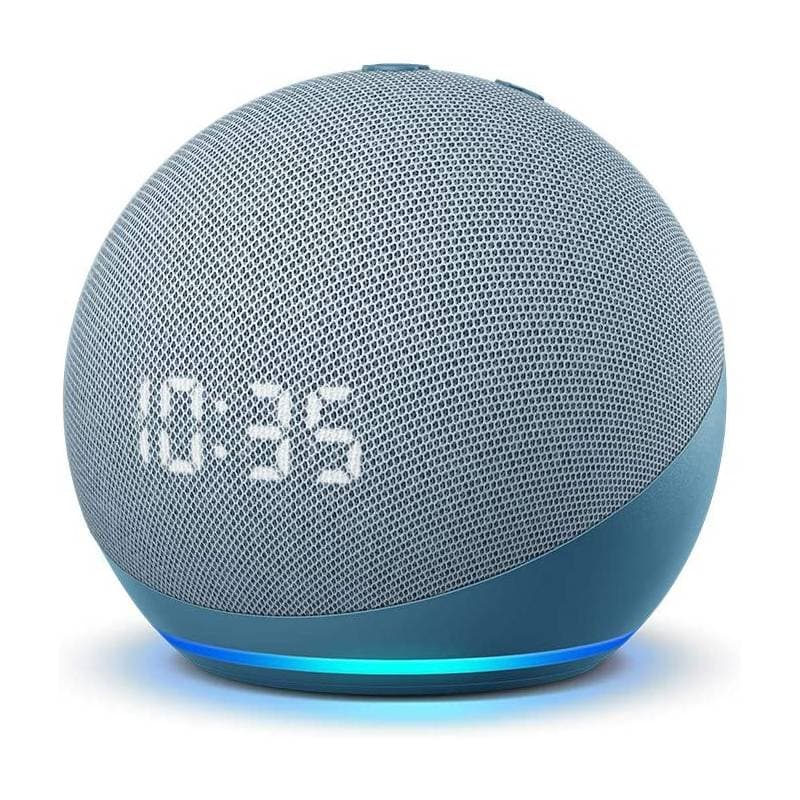 Amazon Echo Dot Clock 4ta Gen Wifi Bluetooth Alexa - Azul claro